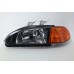 Honda Civic 92-95 Black Crystal Headlamp